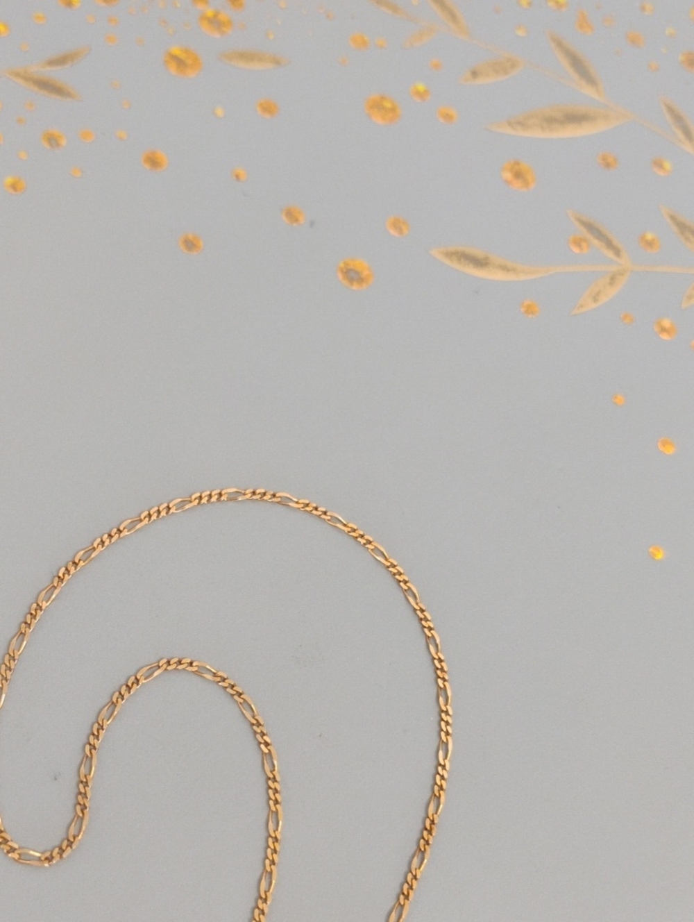 Figaro Chain 14 K Gold Bracelet - Picture 2 of 9
